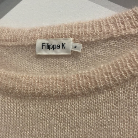 Filippa K Light Pink Light Mohair Rib Pullover - Picture 8 of 9